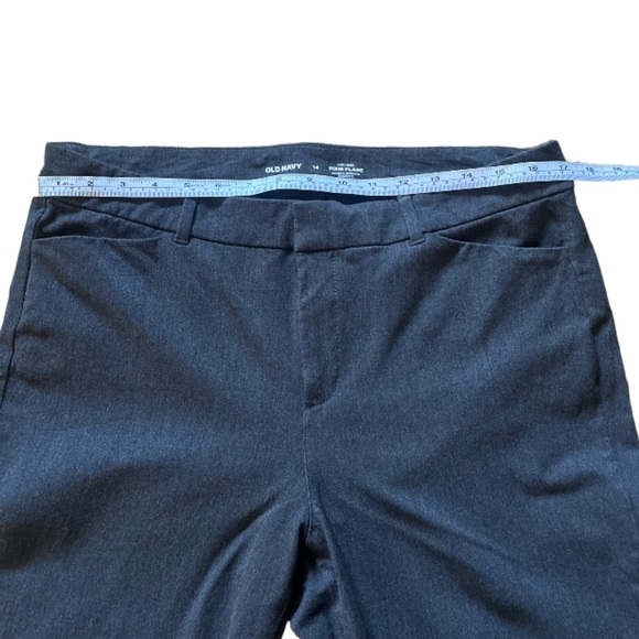 Old Navy HighRise Pixie Flare with Secret Smooth Pockets Blue/Gray Pants Size 14 - Picture 7 of 11